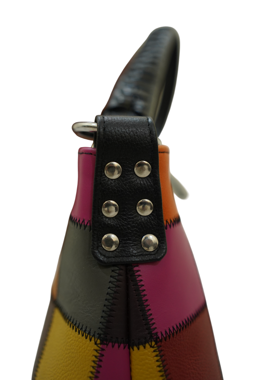 Iris Patchwork Leather Tote Bag